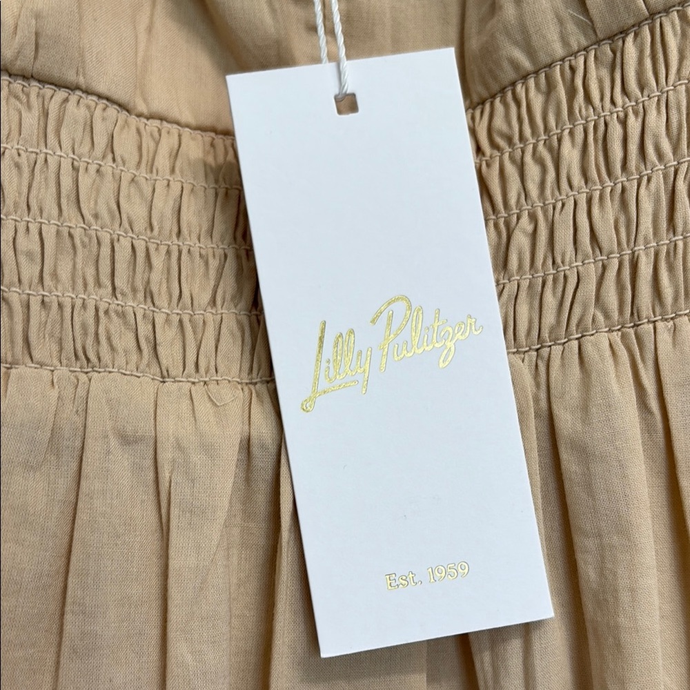 NWT Lilly Pulitzer Sand Bar Aviry Embroidered Cotton Dress, 00 - Picture 3 of 10